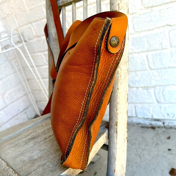 PATRICIA NASH Heritage Venezia Pouch Crossbody Messenger Bag- Cognac - Picture 6 of 9